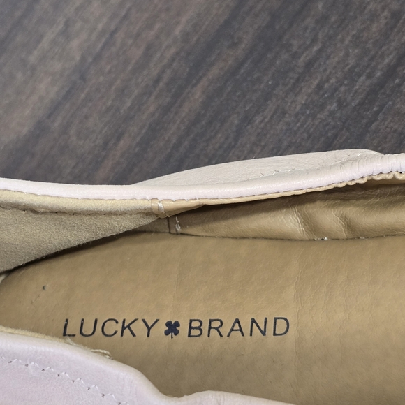 Lucky Brand Women's Emmie Pale Beige Ballet Flat Size 8.5M - Picture 8 of 12